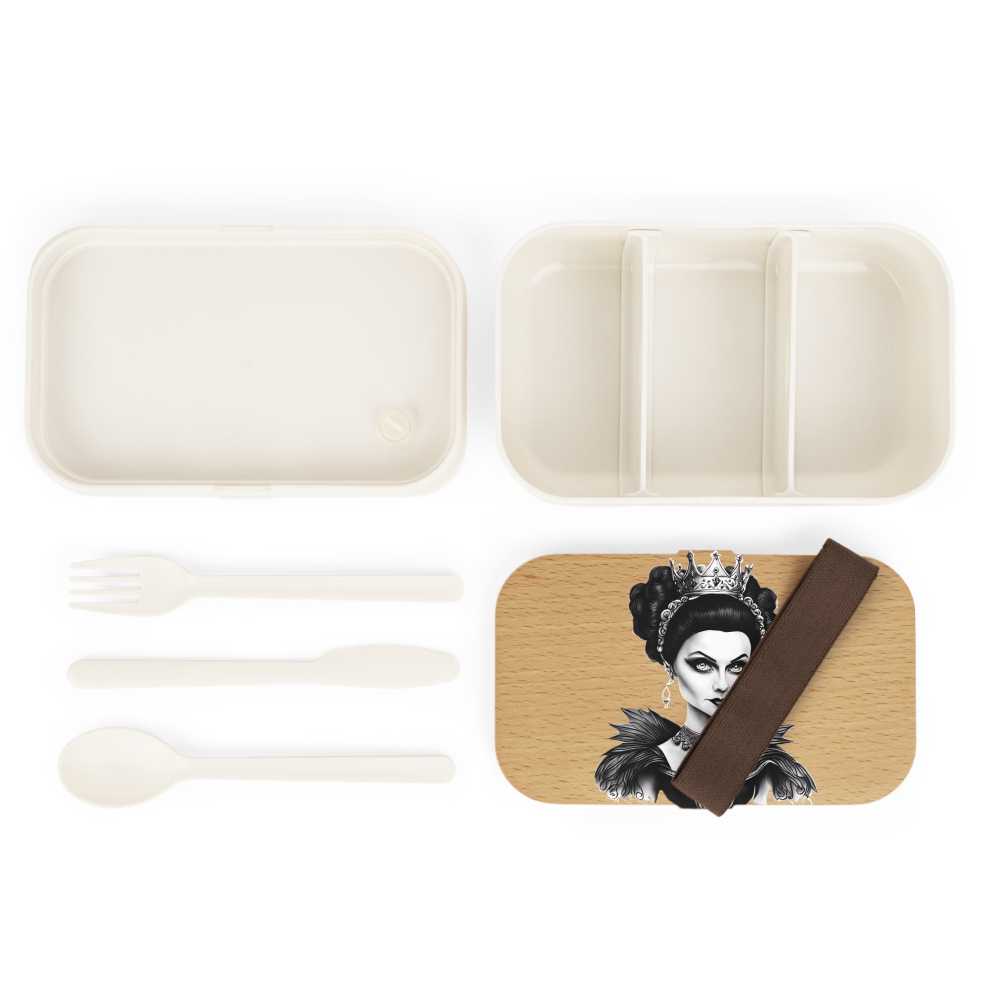 Stamina for Men Queen of Spades Swingers Bento Lunch Box | QOS top view showing all the components