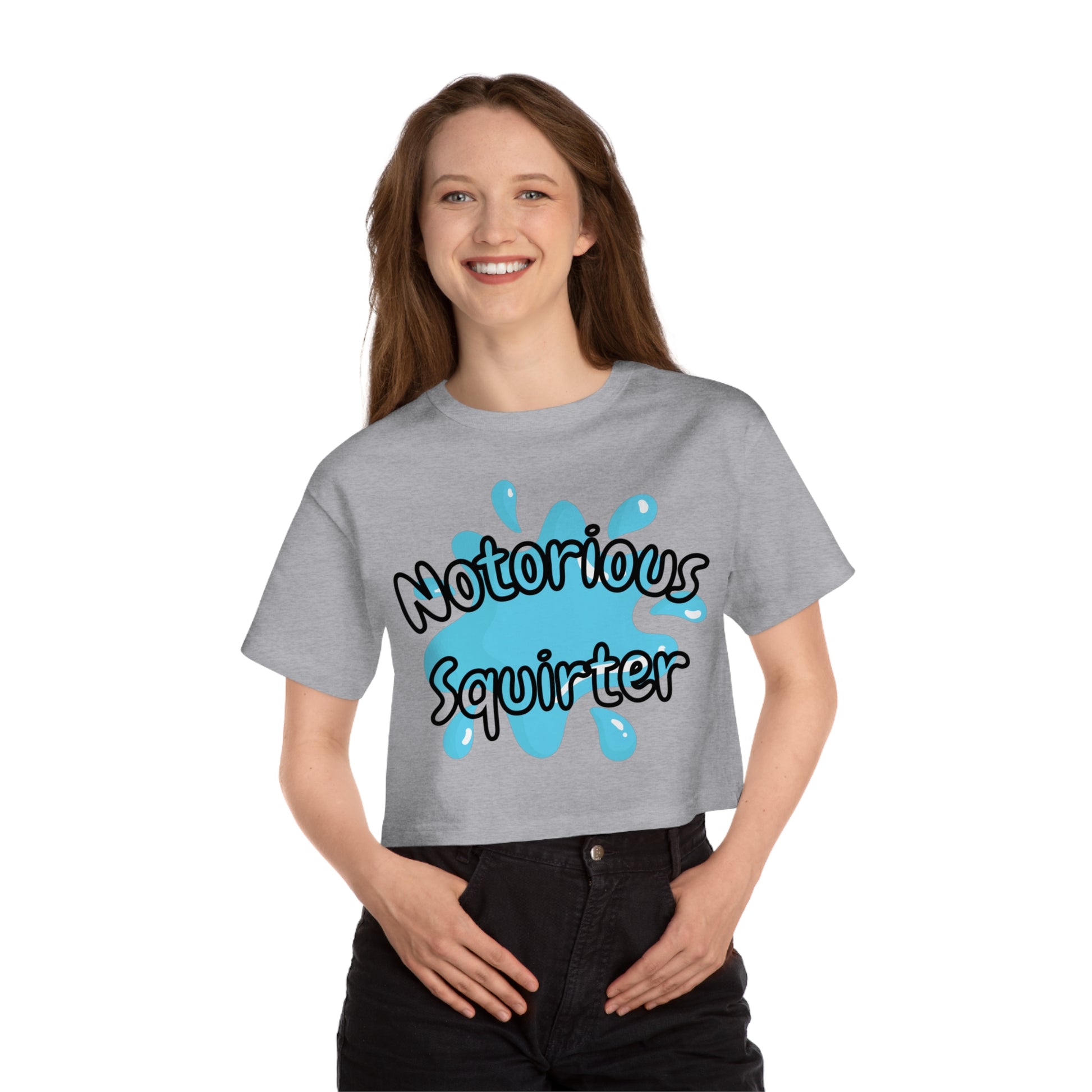 Stamina for Men Women's Notorious Squirter Cropped T-Shirt - Stamina for Men®